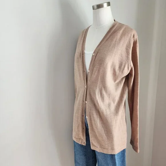 Lord & Taylor Italian Merino Wool Cardigan Size: Large - Picture 2 of 14